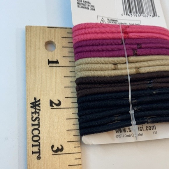 Scunci Hair Ties Ponytail Elastics No Metal Pink Tan Brown Black 3 Packs - Picture 11 of 13